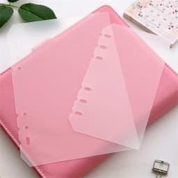 2pcs/lot A5 A6 Binder Divider Board for Loose-leaf Notebook Agenda Dustproof PP Board Cover Index Divider Stationery Accessories