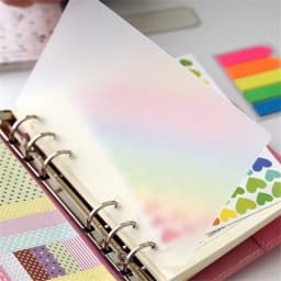 2pcs/lot A5 A6 Binder Divider Board for Loose-leaf Notebook Agenda Dustproof PP Board Cover Index Divider Stationery Accessories