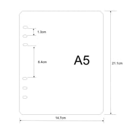 2pcs/lot A5 A6 Binder Divider Board for Loose-leaf Notebook Agenda Dustproof PP Board Cover Index Divider Stationery Accessories