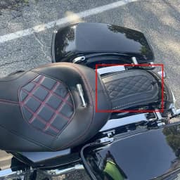 Motorcycle Leather Diamond Rear Fender Bib Cover For Harley Touring Electra Glide Road King FLHT FLTR FLHX 2008-2018