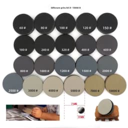 100Pcs 3 Inch 75mm Waterproof Sanding Discs Hook Loop Silicon Carbide Sandpaper Wet/Dry 60 -10000 Grit For Polishing Grinding