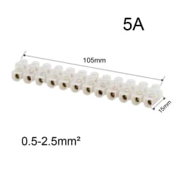 Junction Box Electrical Screw Terminal Block and Insulated Barrier Strip Wire Connectors Connecter Electronic Cable Contacts
