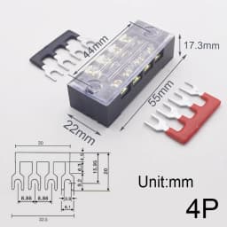 Junction Box Electrical Screw Terminal Block and Insulated Barrier Strip Wire Connectors Connecter Electronic Cable Contacts