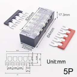 Junction Box Electrical Screw Terminal Block and Insulated Barrier Strip Wire Connectors Connecter Electronic Cable Contacts