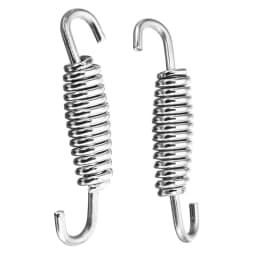 6PCS Springs+12PCS Hooks Stainless Steel Spring Hook Motorcycle Exhaust Pipe Muffler Springs Hooks Motorcycle Accessories