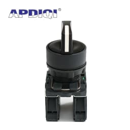 1Pcs XB5 2 Gear 3 Position Plastic Knob Self Locking Reset Selector NC NO Standard Handle Push Button Switch 22mm AD33 AD21 ZB5