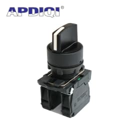 1Pcs XB5 2 Gear 3 Position Plastic Knob Self Locking Reset Selector NC NO Standard Handle Push Button Switch 22mm AD33 AD21 ZB5