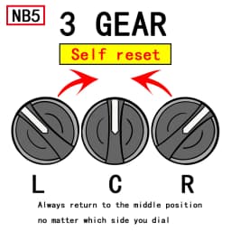 1Pcs XB5 2 Gear 3 Position Plastic Knob Self Locking Reset Selector NC NO Standard Handle Push Button Switch 22mm AD33 AD21 ZB5