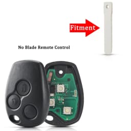 KEYYOU For Renault Clio Kangoo Master Modus Logan Twingo Fob ID46 PCF7946 / PCF7947 / 4A Chip 434MHz 3 Buttons Remote Car Key