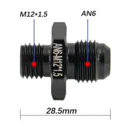 1Pcs Aluminum Alloy AN6/AN8/AN10/AN12 to AN/M14/M16/M18x1.5 Metric Fuel Hose Adapter Pipe Thread Fitting for Oil Cooler System