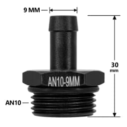 1Pcs Aluminum Alloy AN6/AN8/AN10/AN12 to AN/M14/M16/M18x1.5 Metric Fuel Hose Adapter Pipe Thread Fitting for Oil Cooler System