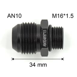 1Pcs Aluminum Alloy AN6/AN8/AN10/AN12 to AN/M14/M16/M18x1.5 Metric Fuel Hose Adapter Pipe Thread Fitting for Oil Cooler System