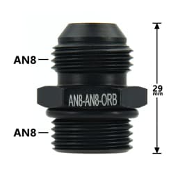 1Pcs Aluminum Alloy AN6/AN8/AN10/AN12 to AN/M14/M16/M18x1.5 Metric Fuel Hose Adapter Pipe Thread Fitting for Oil Cooler System