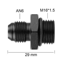1Pcs Aluminum Alloy AN6/AN8/AN10/AN12 to AN/M14/M16/M18x1.5 Metric Fuel Hose Adapter Pipe Thread Fitting for Oil Cooler System