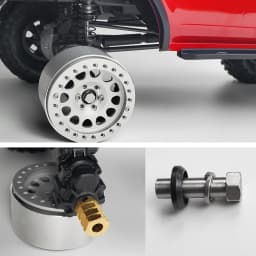 YEAHRUN 4pcs 15/20mm Heavy Duty Brass 12mm Wheel Hex Hubs Extended Adapter for TRX-4 TRX4 1/10 RC Crawler Car Model Parts