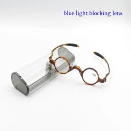 IENJOY Reading Glasses Anti Blue Light Round Frame Reading Glasses Men Ultralight TR Presbyopic Eyewear with Box Diopter 1.0-4.0