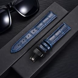 REMZEIM Watch Accessories Watch Strap 18mm 20mm 22mm 24mm Cow Leather Watch Band Blue Green Red Brown Black Watchband