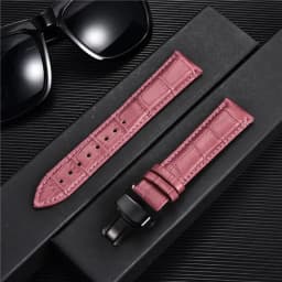 REMZEIM Watch Accessories Watch Strap 18mm 20mm 22mm 24mm Cow Leather Watch Band Blue Green Red Brown Black Watchband