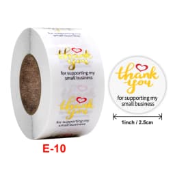 100-500 Pcs 1Inch Gift Transparent Sealing Thank You Stickers Design Scrapbooking Festival Birthday Party Decorations Labels