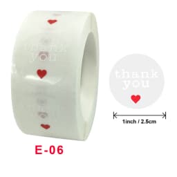 100-500 Pcs 1Inch Gift Transparent Sealing Thank You Stickers Design Scrapbooking Festival Birthday Party Decorations Labels