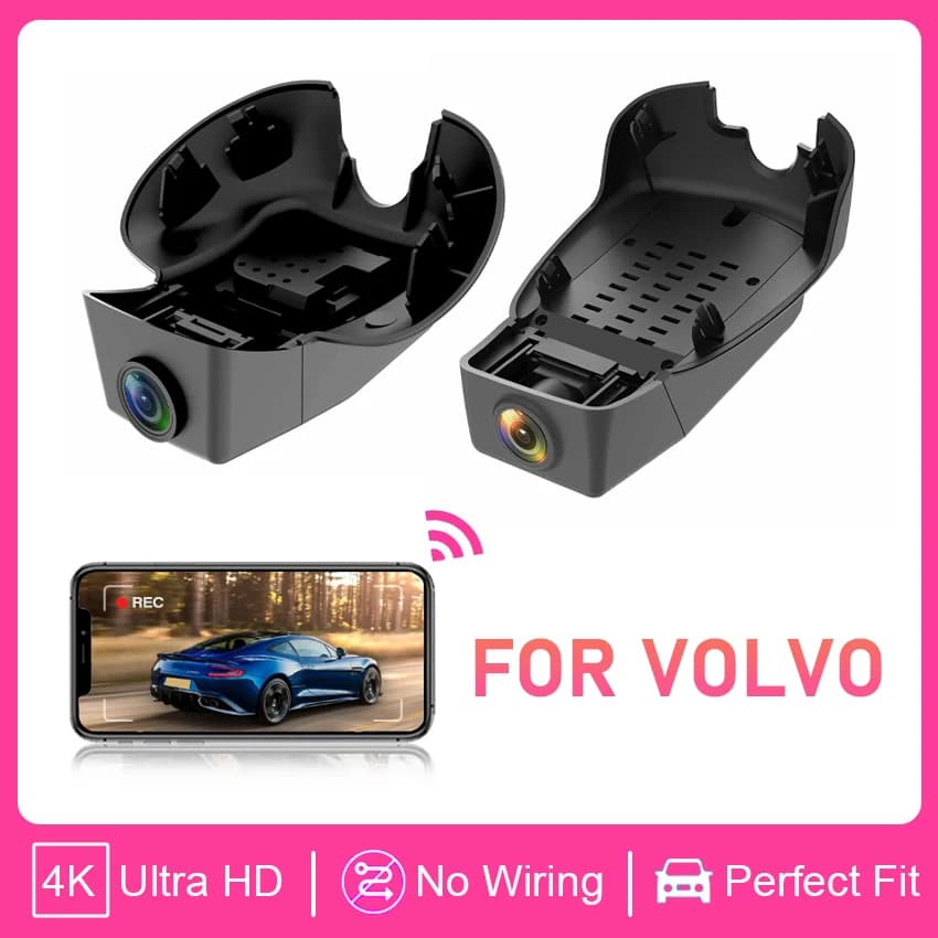 Dash Cam For Volvo XC40 XC60 XC90 S60 V60 S90 V90 V40 S80 XC70 Polestar 2 Car Dvr HD Camera WiFi Driving Recorder Auto Parts