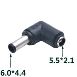 DC Connector 5.5 X 2.1MM Female Power Adapter to 3.0×1.35, 5.0*3.0, 4.0×1.7, 5.5×2.1, 5.5×2.5, 6.3×3.0, 6.0×4.4MM Male 90 Degree