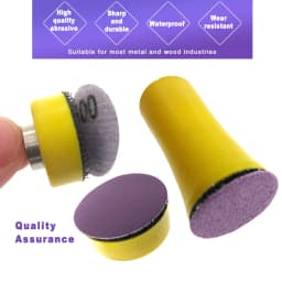100 Pcs Sanding disc 1 Inch Film Hook Loop 60-10000 Grit 25mm Sandpaper Wet Dry for Wood Metal Automotive Finishing Grinding
