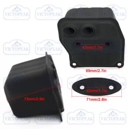 Garden Tool Parts Accessories Petrol Chainsaw Attachment 4500 5200 5800 Muffler