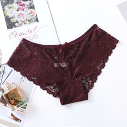 BANNIROU 1Pcs Sexy Panties For Woman Low-Rise Breathable Female Panty Lace Hollow Transparent Briefs Hot Sale Underwear Women