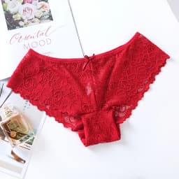 BANNIROU 1Pcs Sexy Panties For Woman Low-Rise Breathable Female Panty Lace Hollow Transparent Briefs Hot Sale Underwear Women