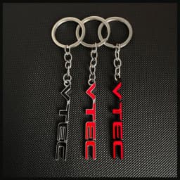 Car Styling High Quality VTEC Badge Car Keyrings Keychain For Honda Civic Accord Odyssey Spirior CRV SUV Key Ring Accessories