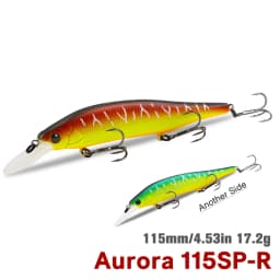 TSURINOYA Suspending Minnow 115SP 115mm 17.2g Weight System Fishing Lure AURORA Pike Bass Jerkbait Hard Bait