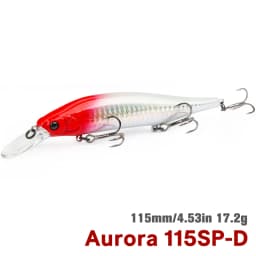 TSURINOYA Suspending Minnow 115SP 115mm 17.2g Weight System Fishing Lure AURORA Pike Bass Jerkbait Hard Bait