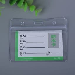 1pcs Waterproof Transparent Card Holder Plastic Id Card Badge Holders Case To Protect Credit Cards Card Protector Cardholder