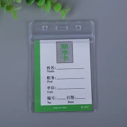 1pcs Waterproof Transparent Card Holder Plastic Id Card Badge Holders Case To Protect Credit Cards Card Protector Cardholder