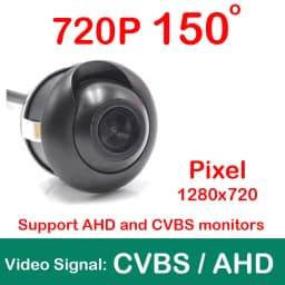 XCGaoon Fisheye 170 Degree AHD / CVBS 720P 1080P Car Front Side Rear View Camera Night Vision Waterproof Vehicle Parking Camera
