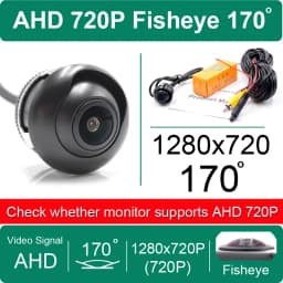 XCGaoon Fisheye 170 Degree AHD / CVBS 720P 1080P Car Front Side Rear View Camera Night Vision Waterproof Vehicle Parking Camera
