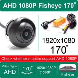 XCGaoon Fisheye 170 Degree AHD / CVBS 720P 1080P Car Front Side Rear View Camera Night Vision Waterproof Vehicle Parking Camera