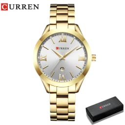 CURREN Ladies Watch For Women Fashion Retro Female Waterproof Watch Steel Quartz Watch For Women Christmas Relógio Feminino 9007