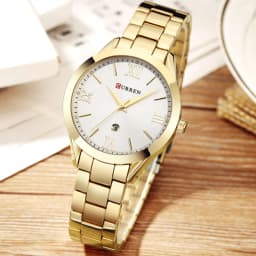 CURREN Ladies Watch For Women Fashion Retro Female Waterproof Watch Steel Quartz Watch For Women Christmas Relógio Feminino 9007