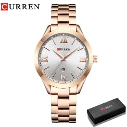 CURREN Ladies Watch For Women Fashion Retro Female Waterproof Watch Steel Quartz Watch For Women Christmas Relógio Feminino 9007