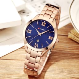CURREN Ladies Watch For Women Fashion Retro Female Waterproof Watch Steel Quartz Watch For Women Christmas Relógio Feminino 9007