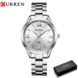 CURREN Ladies Watch For Women Fashion Retro Female Waterproof Watch Steel Quartz Watch For Women Christmas Relógio Feminino 9007