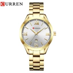 CURREN Ladies Watch For Women Fashion Retro Female Waterproof Watch Steel Quartz Watch For Women Christmas Relógio Feminino 9007