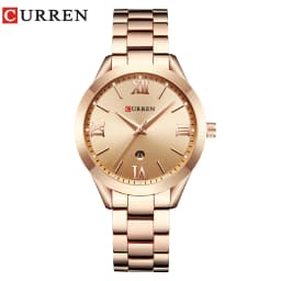CURREN Ladies Watch For Women Fashion Retro Female Waterproof Watch Steel Quartz Watch For Women Christmas Relógio Feminino 9007