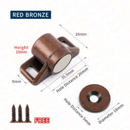 NAIERDI Strong Magnetic Cabinet Door Catches Silver Magnetic Cabinet Catches Powerful Magnet Door Closer Door Hardware