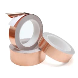 Length 20M Adhesive Conductive Copper Foil Tape 5/6/8/10/15/20/25/30/35/40/45/50mm Single/Double Sided Conduct Copper Foil Tapes
