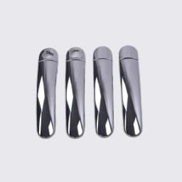 For VW Polo 2010 2011 2012 2013 2014 2015 2016 2017 Black Chrome Car Door Handle Covers Car Accessories Styling Stickers
