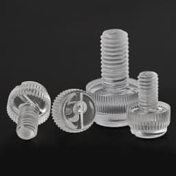 10/20Pcs M3 M4 M5 M6 M8 Acrylic Clear Transparent Plastic Knurl Slotted Head Adjust Toolless Hand Tighten Thumb Bolt Screw