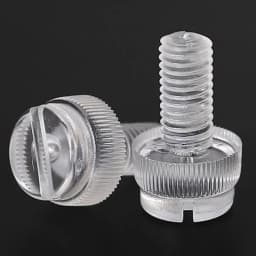 10/20Pcs M3 M4 M5 M6 M8 Acrylic Clear Transparent Plastic Knurl Slotted Head Adjust Toolless Hand Tighten Thumb Bolt Screw